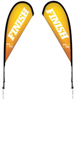 Picture of 6' Tear Drop Flags Double Side