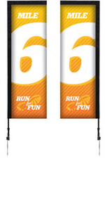 Picture of 7' Rectangular Flags Double Side
